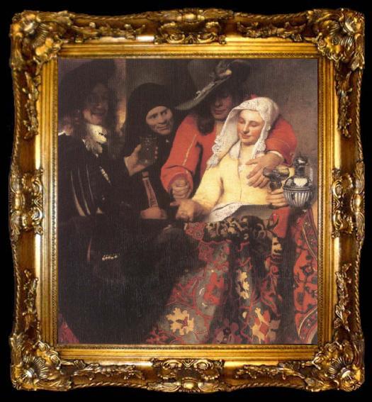 framed  VERMEER VAN DELFT, Jan The Procuress, ta009-2